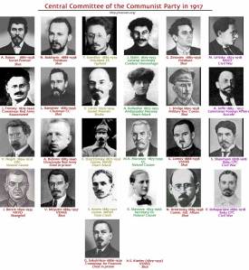 Comité Central del Partido Bolchevique en 1917. La mayoría de ellos habían sido asesinados por Stalin para 1940. 